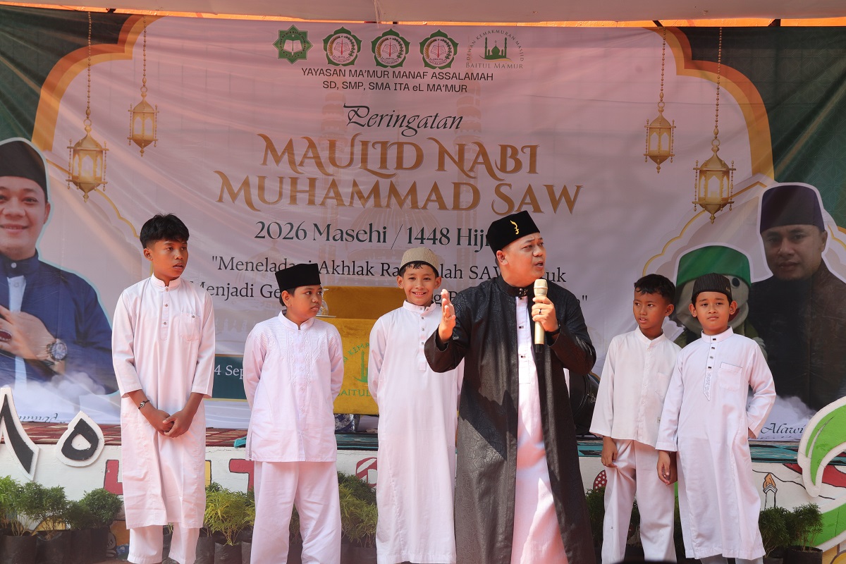Peringatan Maulid Nabi Muhammad SAW di SDITA eL Ma’mur, Tanamkan Keteladanan dan Kepedulian kepada Sesama